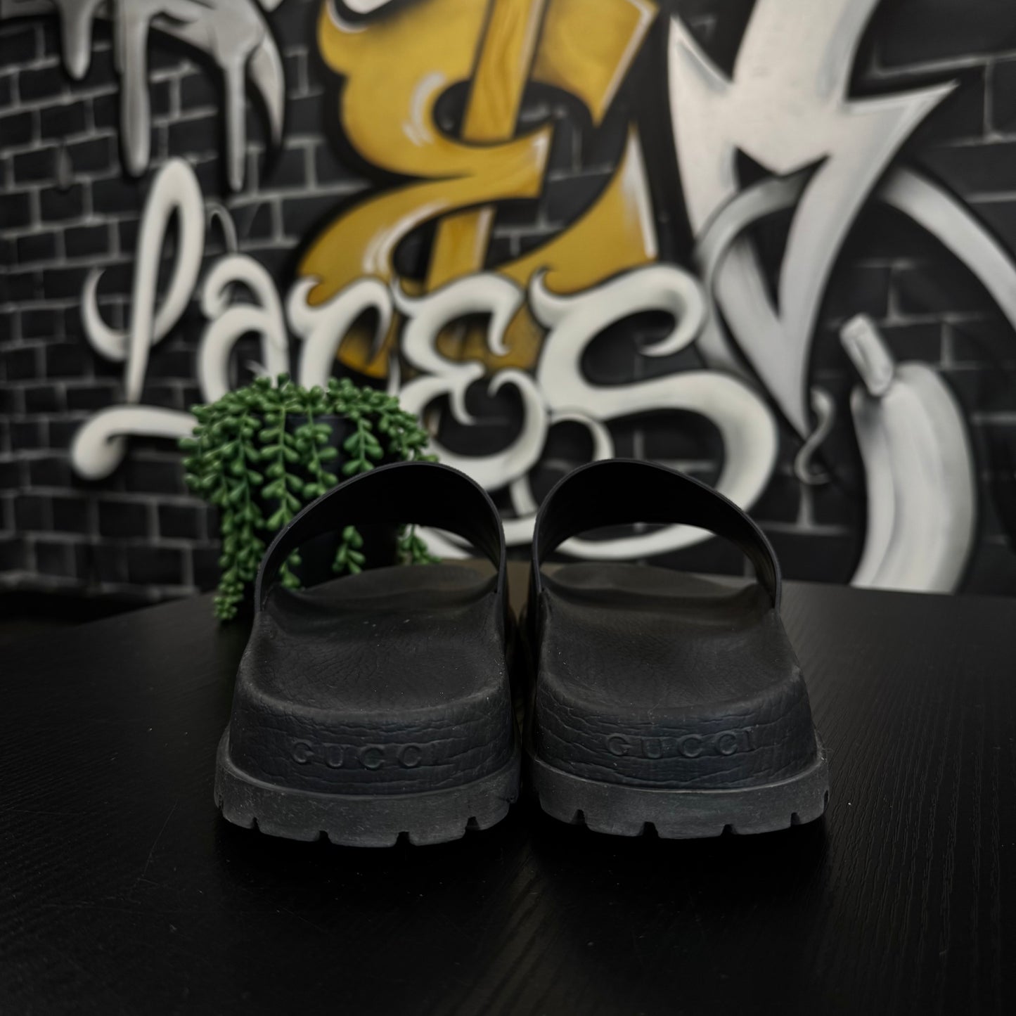 Gucci Trek Slides Black