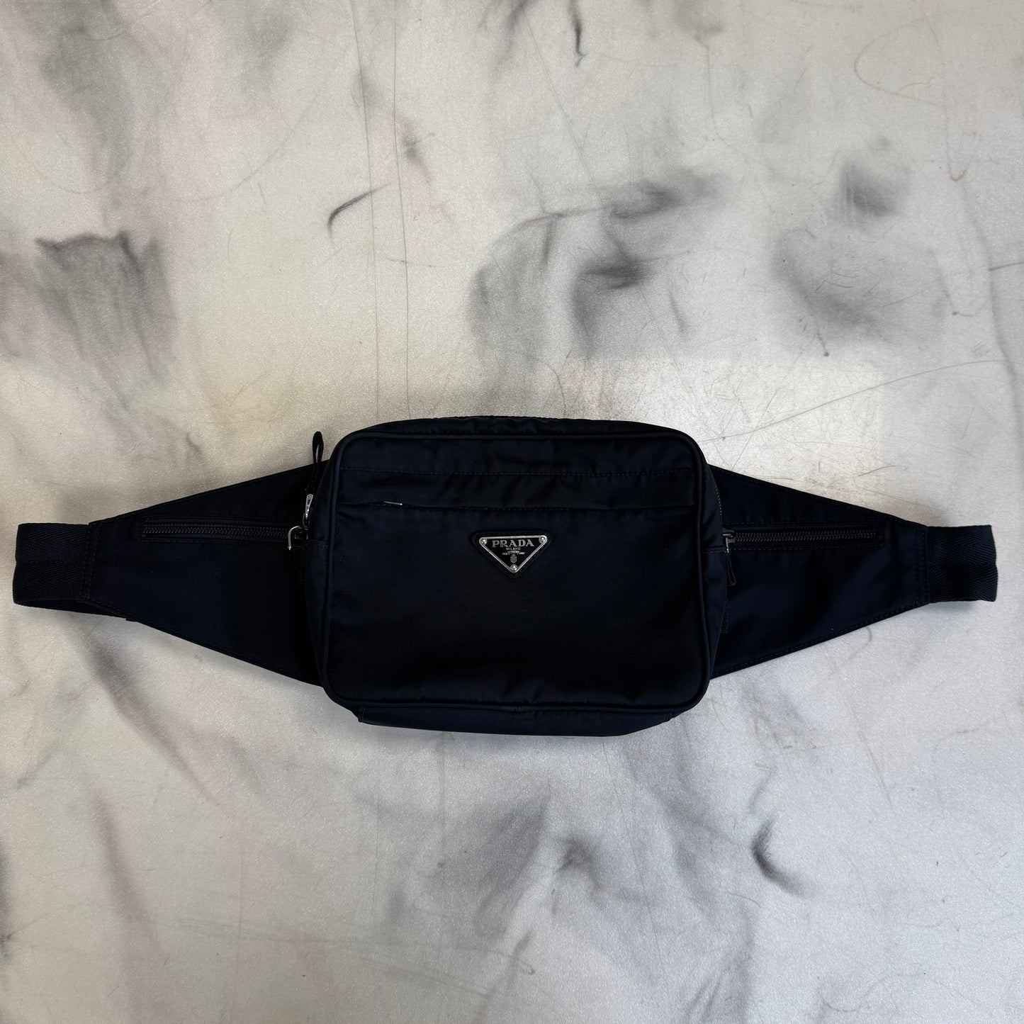 Prada Re-Nylon Tessuto Belt Bag Black