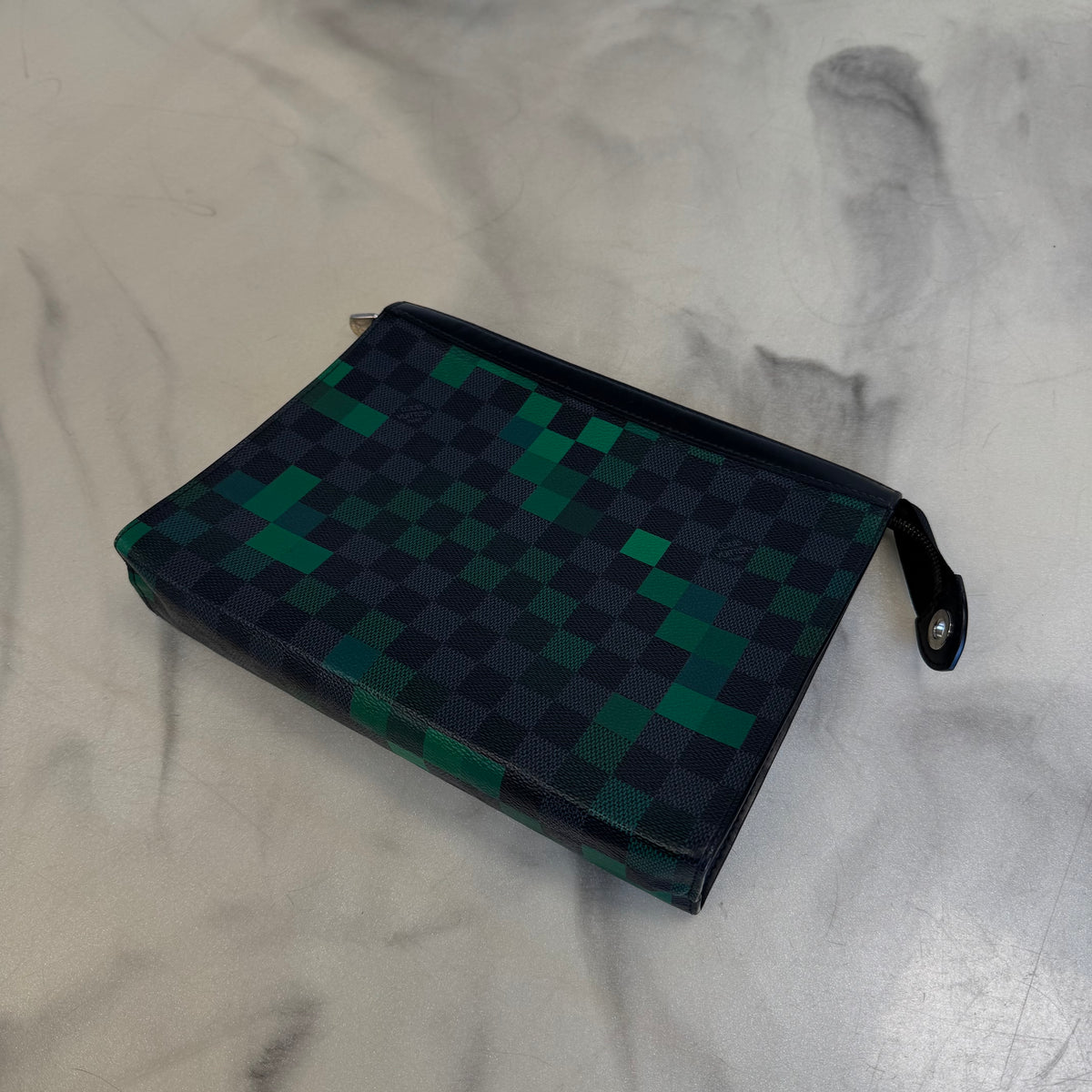 Louis Vuitton Pochette Voyage MM Damier Graphite Pixel Green