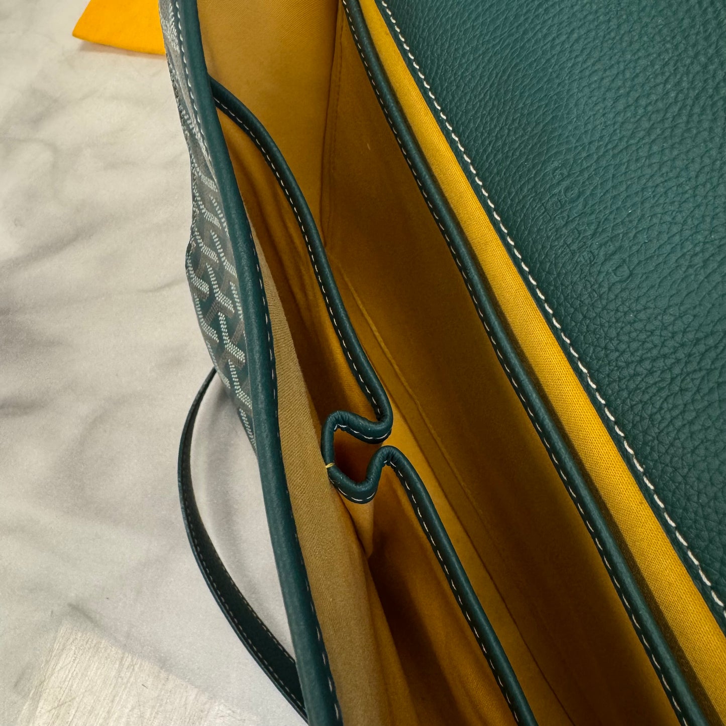 Goyard Belvedere MM Green Messenger Bag
