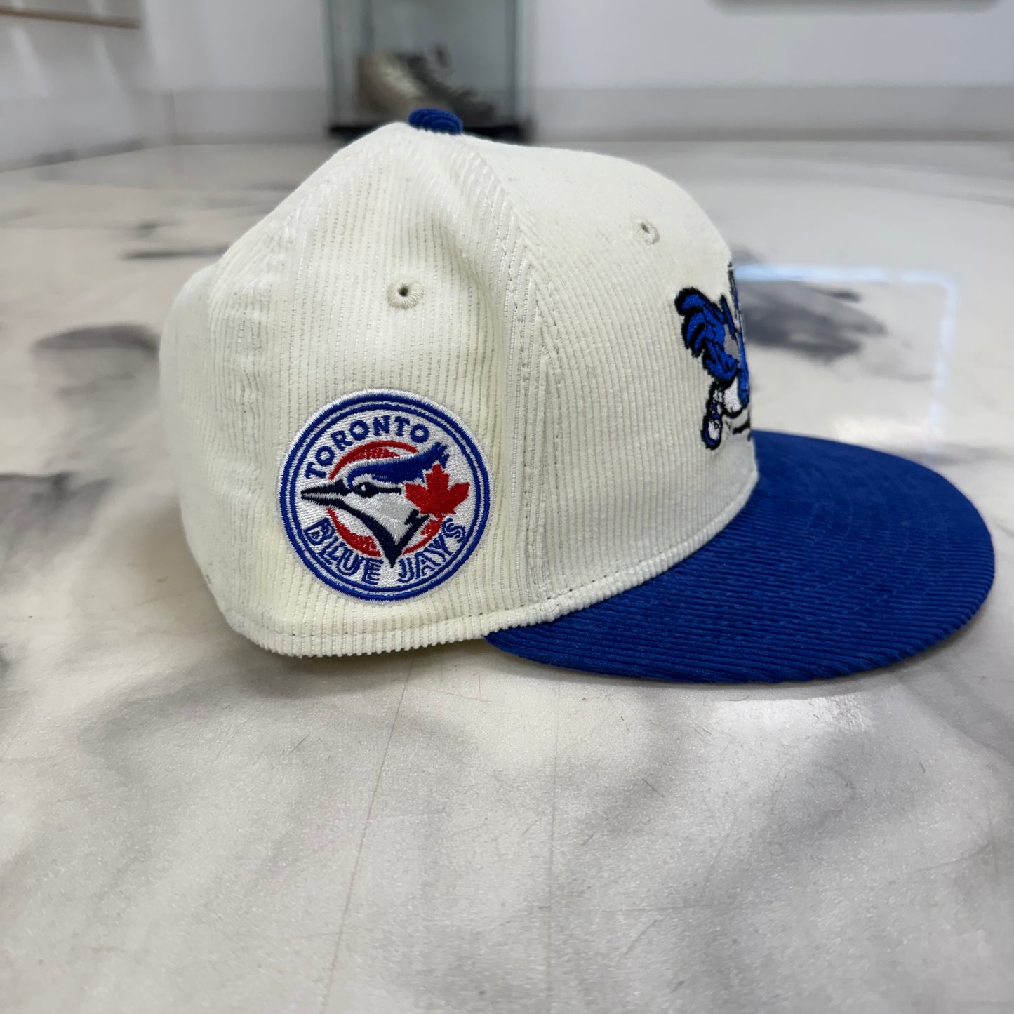 Blue Jays Corduroy Fitted Hat Cream/Blue