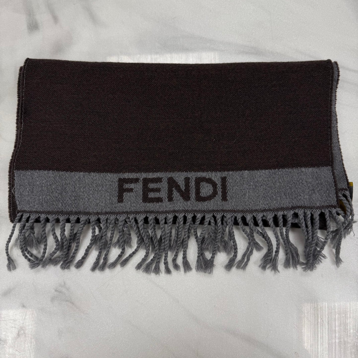 Fendi Brown Scarf