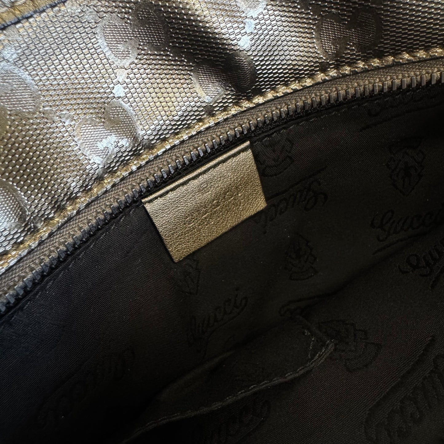 Gucci 2000s Imprime Tote Bag Bronze