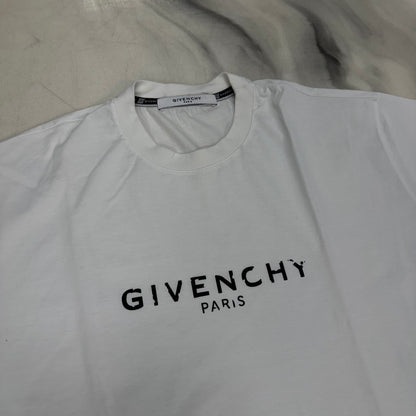 Givenchy Distressed Logo Tee White