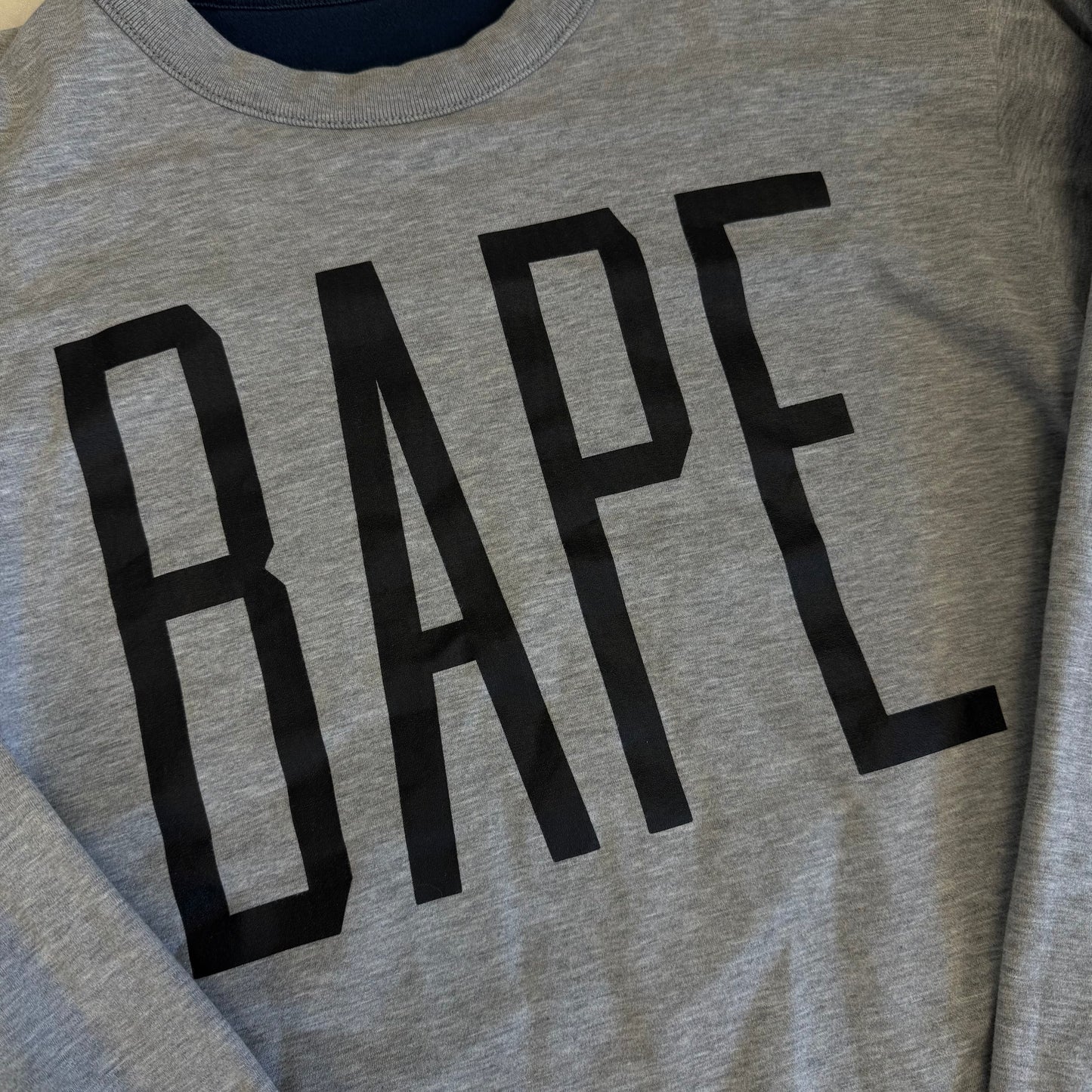 Bape Reversible L/S Navy/Grey