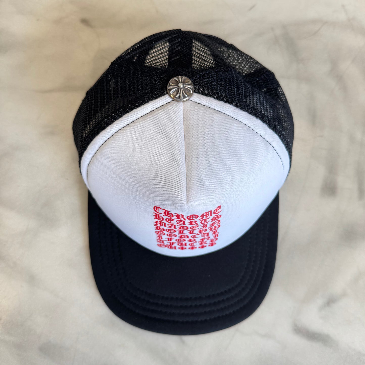 Chrome Hearts Eye Script Trucker Hat