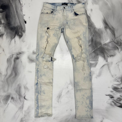 Amiri Destroyed Jeans Light Blue