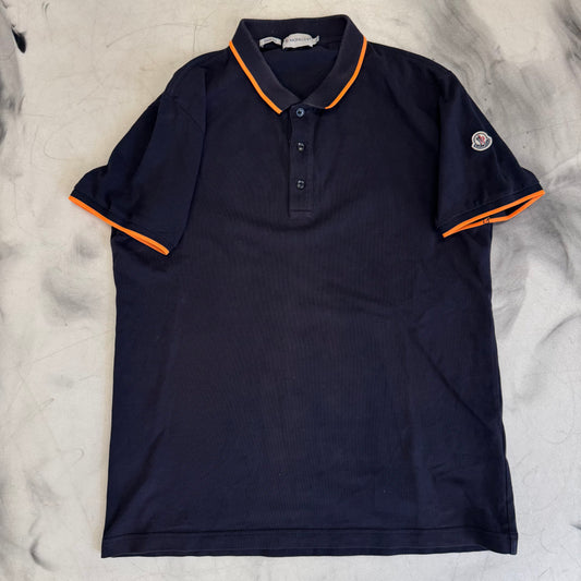 Moncler Polo Navy/Orange
