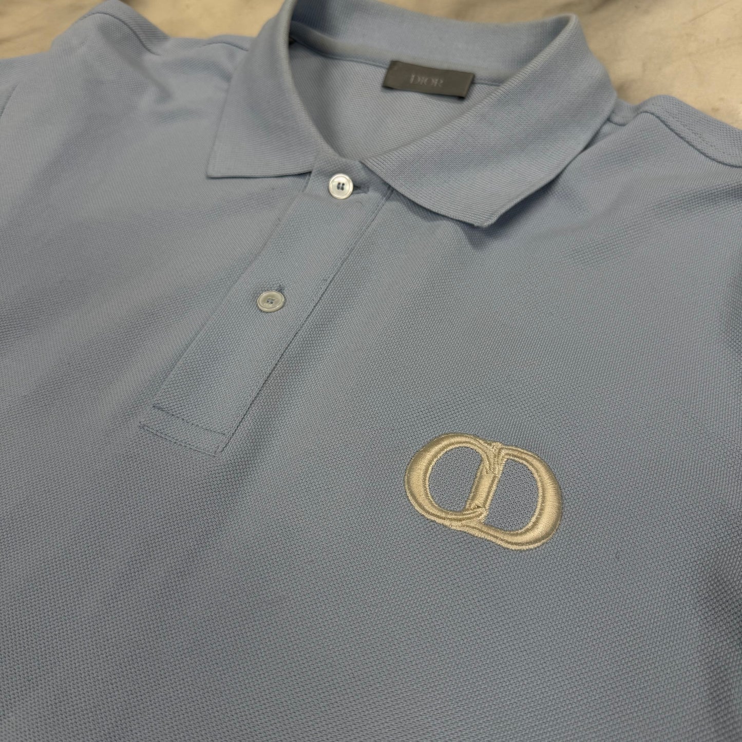 Dior "CD" Baby Blue Polo
