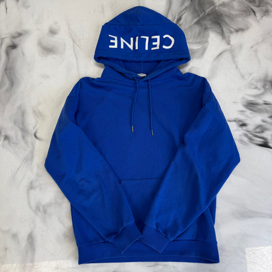 Celine Hoodie Hood Logo Blue