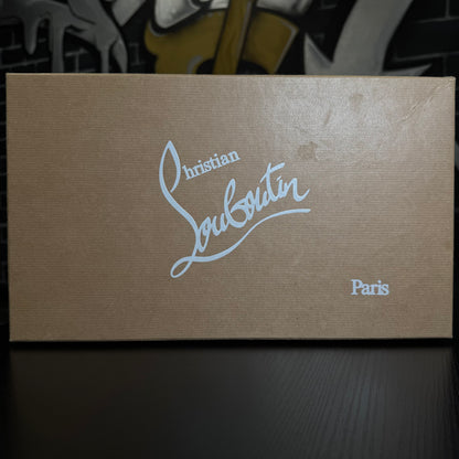 Louboutin Louis Spike Orlato Flat Suede Grey