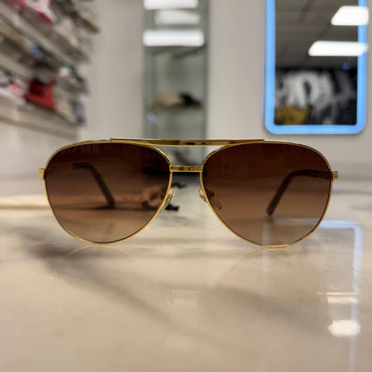 Louis Vuitton Attitude Pilote Gold Sunglasses