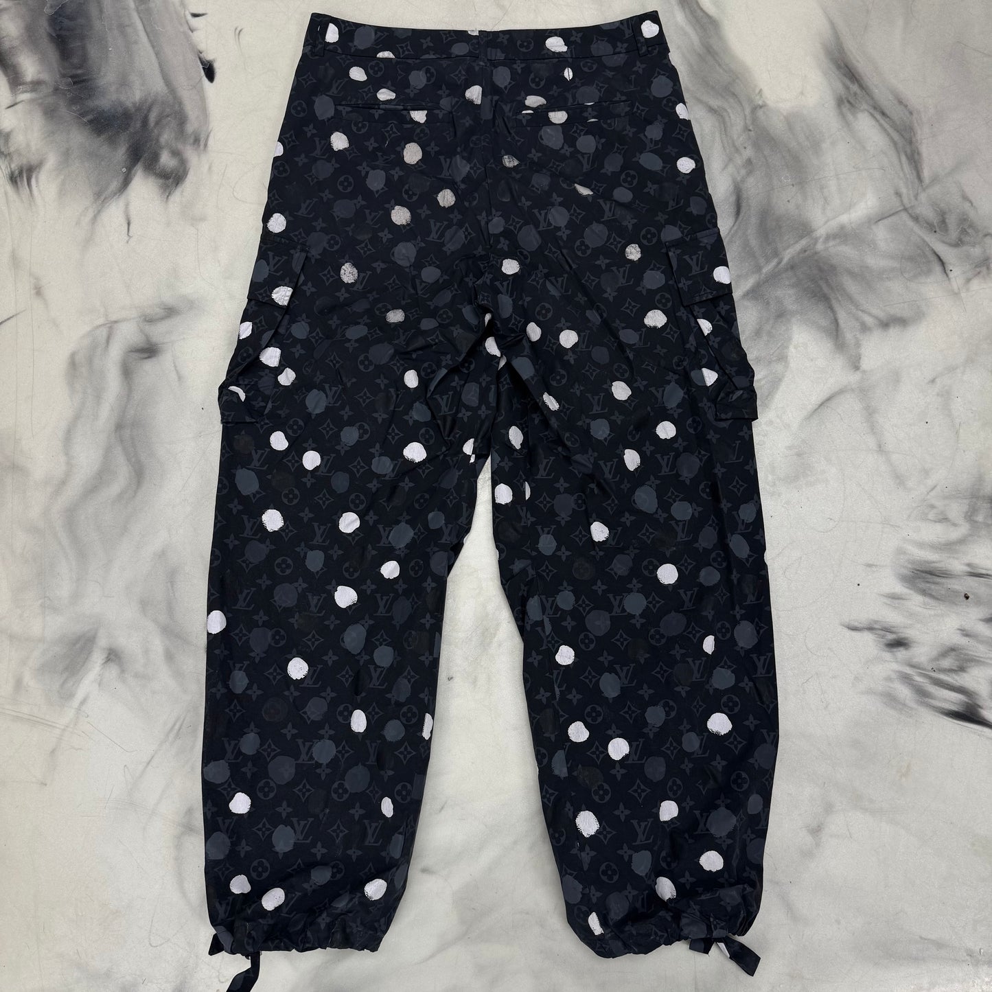 Louis Vuitton X Yayoi Kusama Polka Dots Cargo Pants Black
