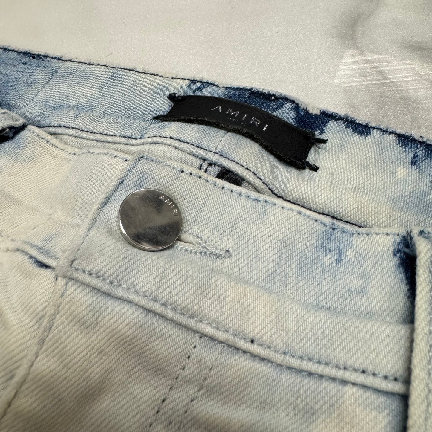 Amiri Destroyed Jeans Light Blue