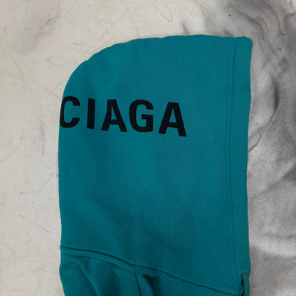 Balenciaga Hood Logo Tiffany Blue Hoodie