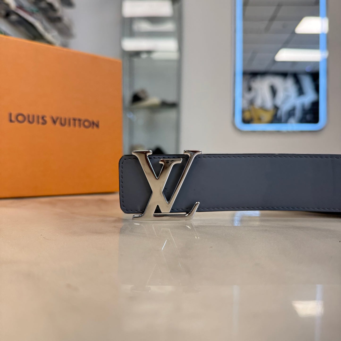 Louis Vuitton Monogram Eclipse Belt Black