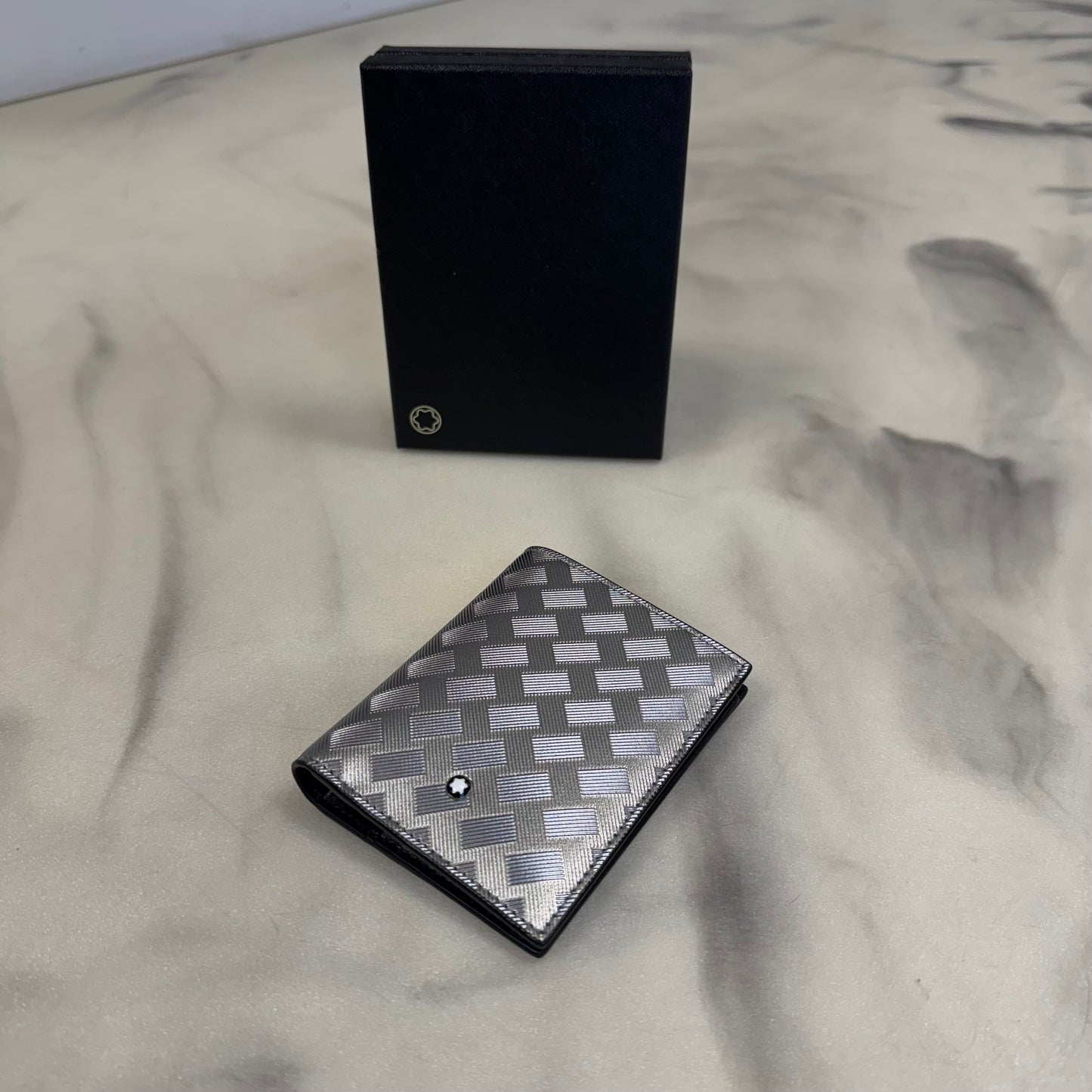 Montblanc Silver Leather Wallet