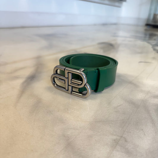 Balenciaga BB Belt Green