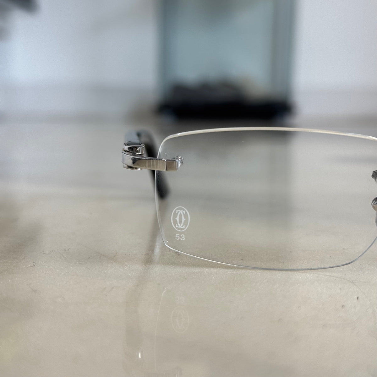 Cartier C Decor Acetate Black Glasses