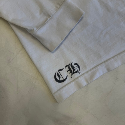 Chrome Hearts Big Cross Back Logo White/Blue