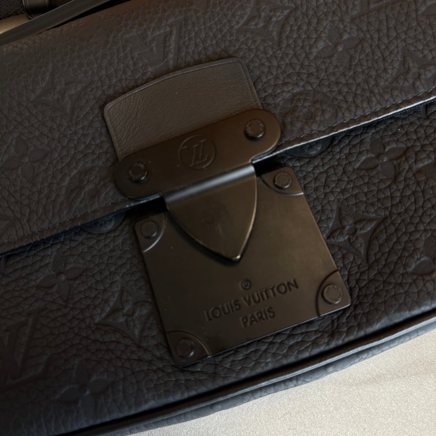 Louis Vuitton Embossed Belt Bag Black