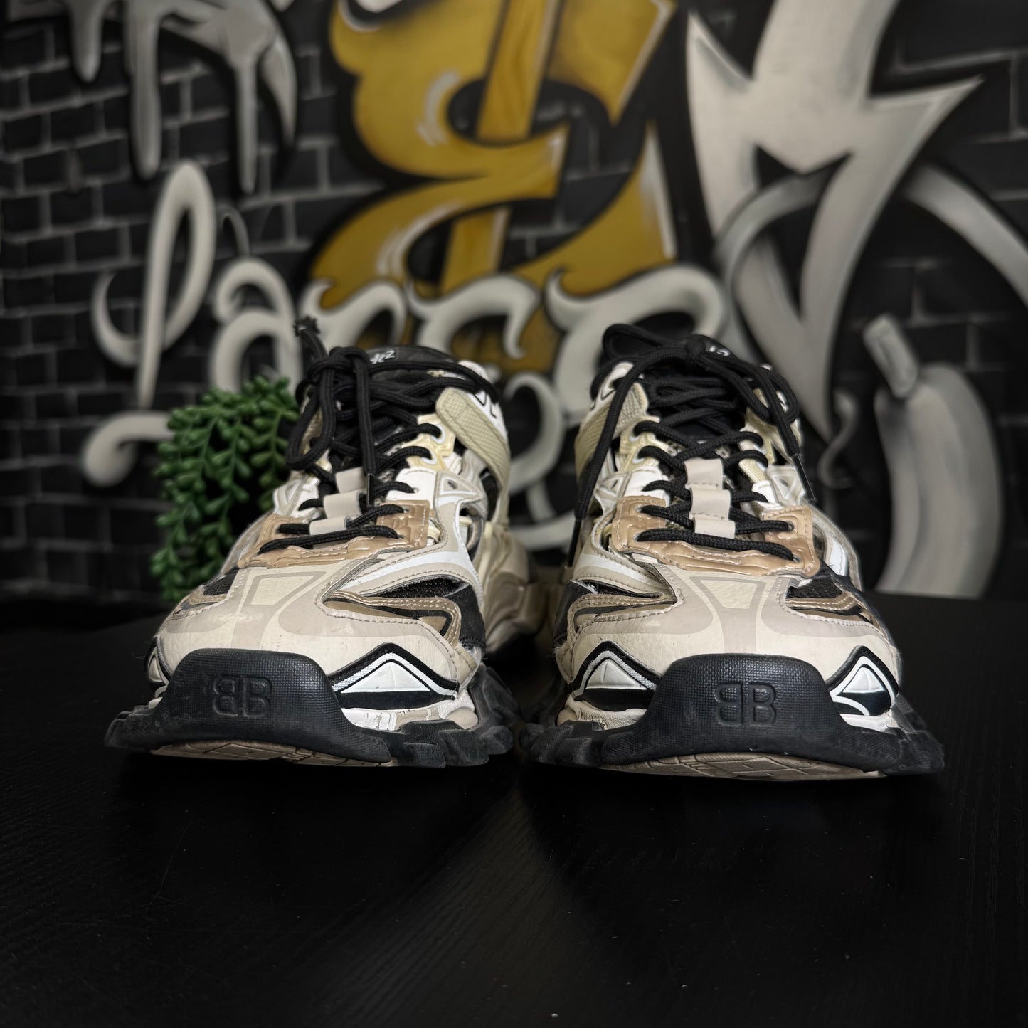 Balenciaga Track2 Beige Black