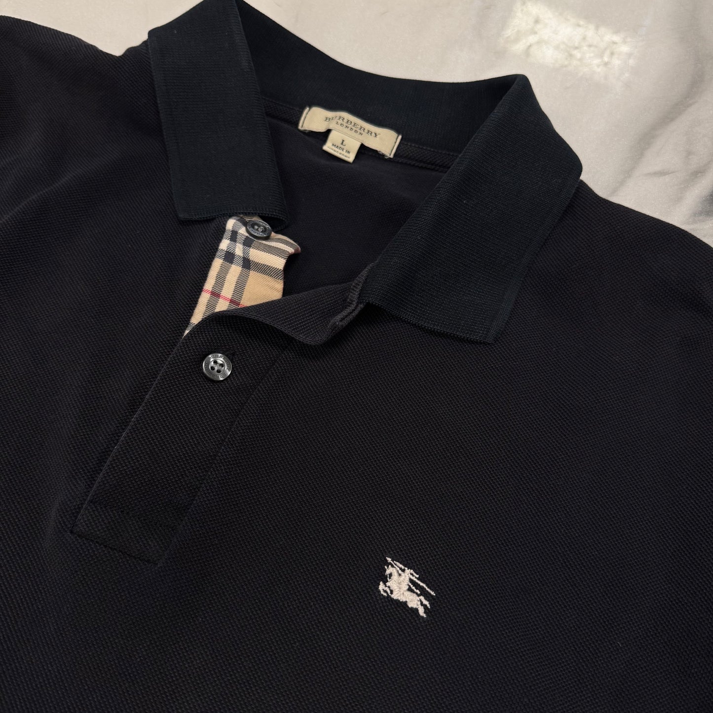 Burberry Longsleeve Polo Black