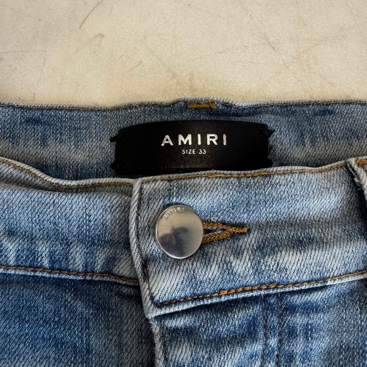 Amiri Bandana Blue Jeans