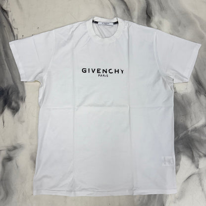 Givenchy Distressed Logo Tee White
