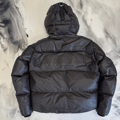 Amiri Lambskin Puffer Brown