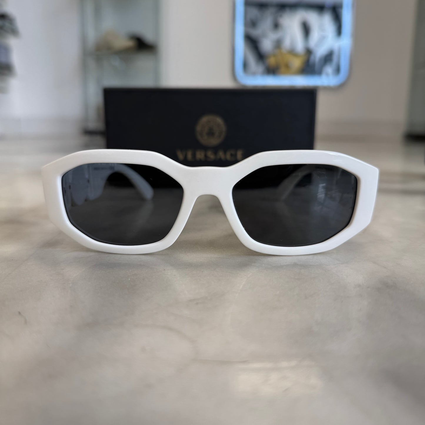 Versace Biggie Sunglasses White
