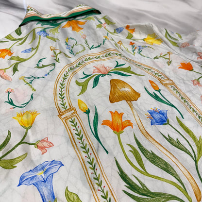 Casablanca L'Arche Fleurie Silk Shirt & Shorts