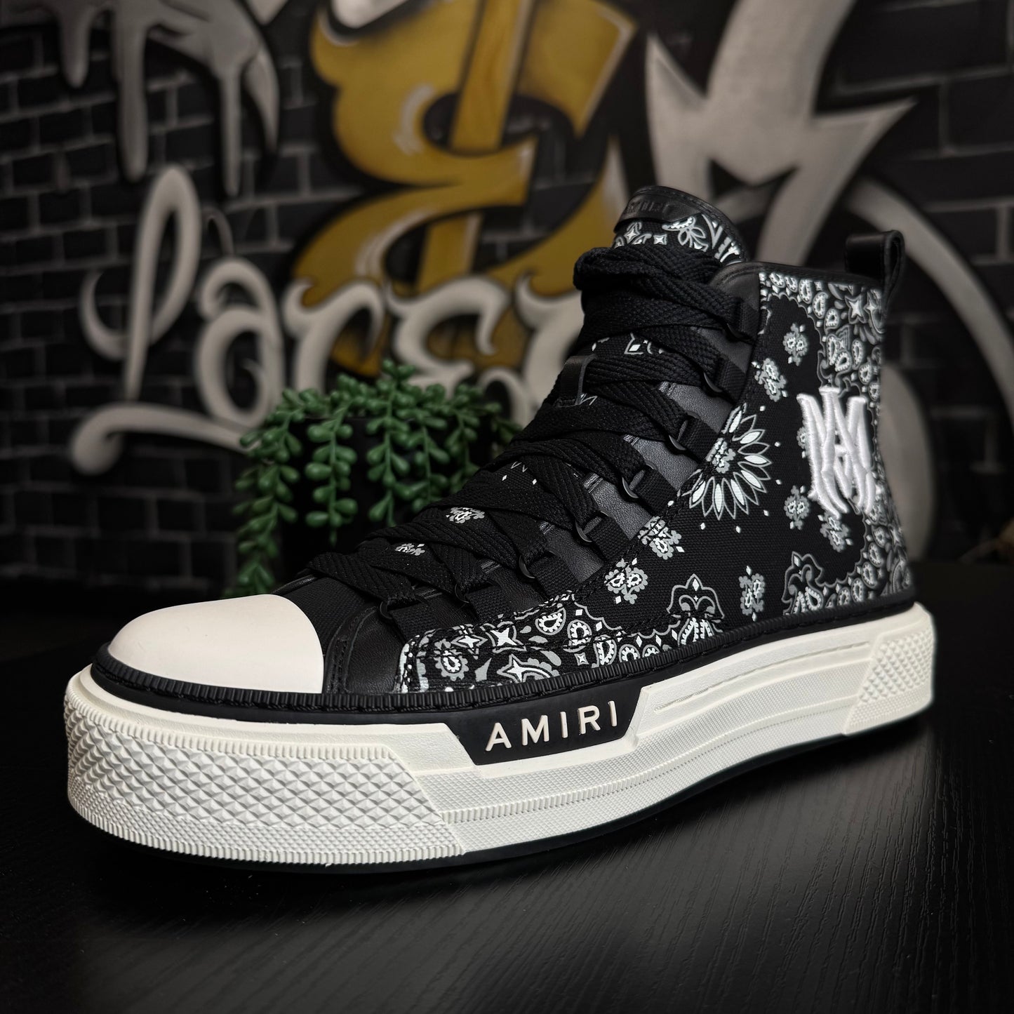 Amiri MA Logo Court High Bandana Black