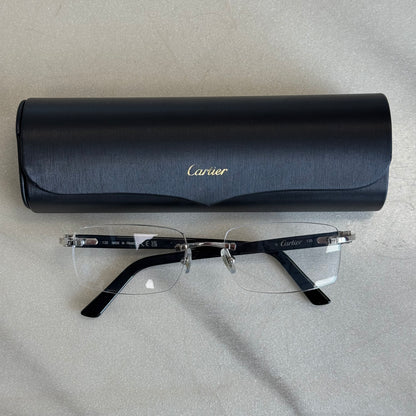 Cartier C Decor Acetate Black Glasses