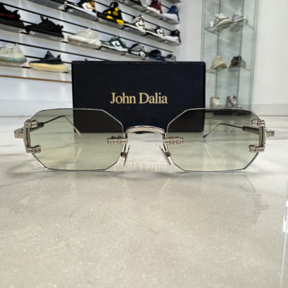 John Dalia Frameless Green Tint Glasses