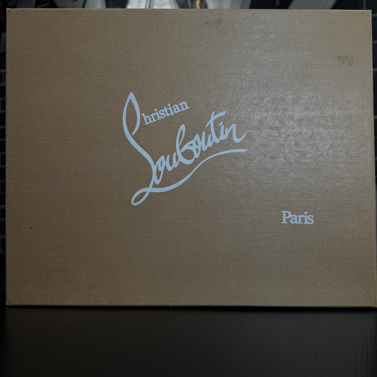 Louboutin Louis Spike Orlato Flat White