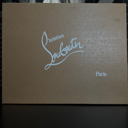 Louboutin Louis Spike Orlato Flat White