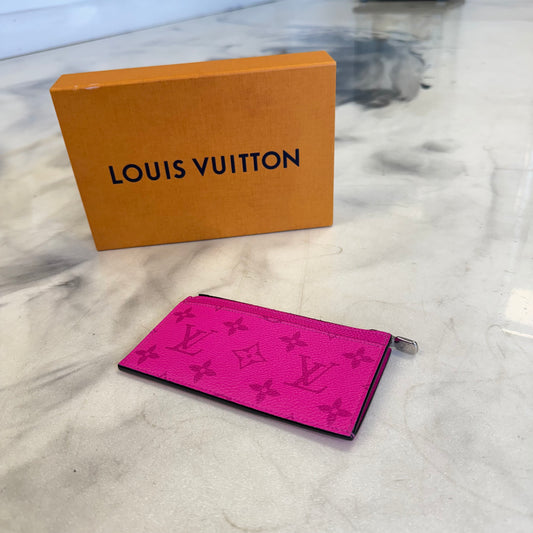 Louis Vuitton Coin Card Holder Fuschia
