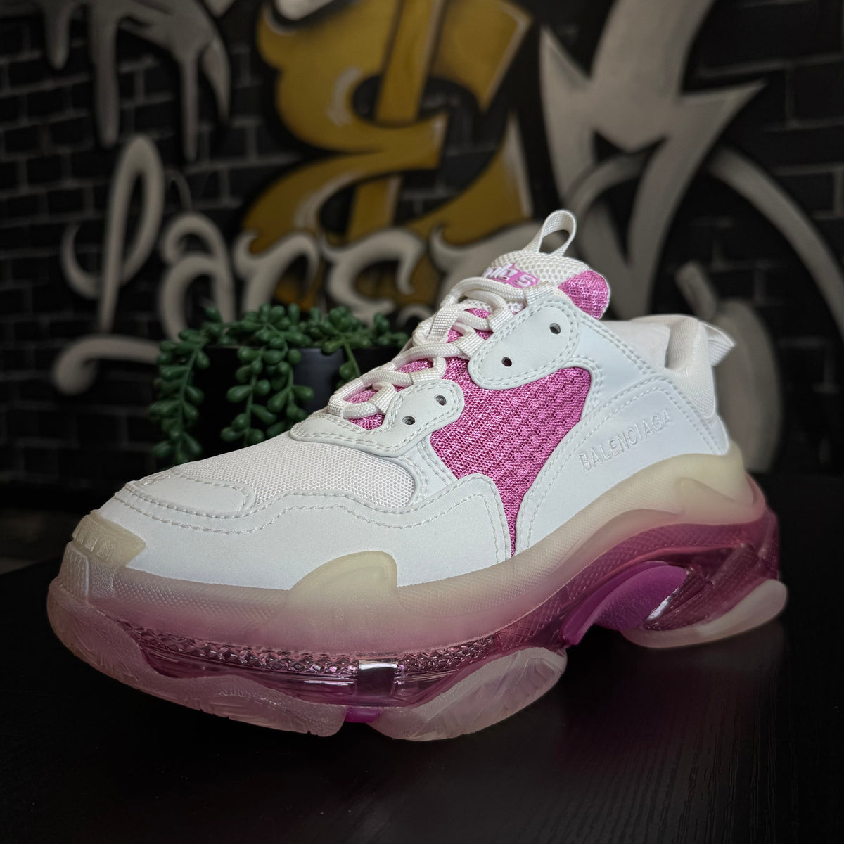 Balenciaga Triple S White/Pink Clear Sole