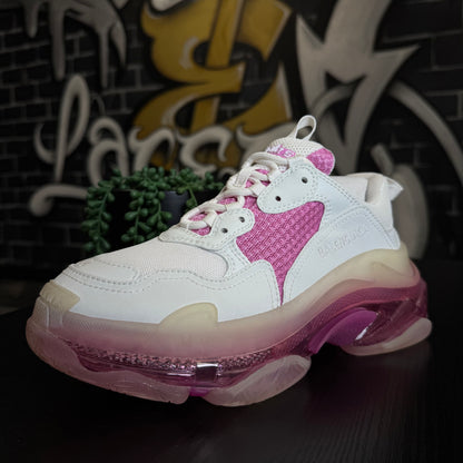 Balenciaga Triple S White/Pink Clear Sole