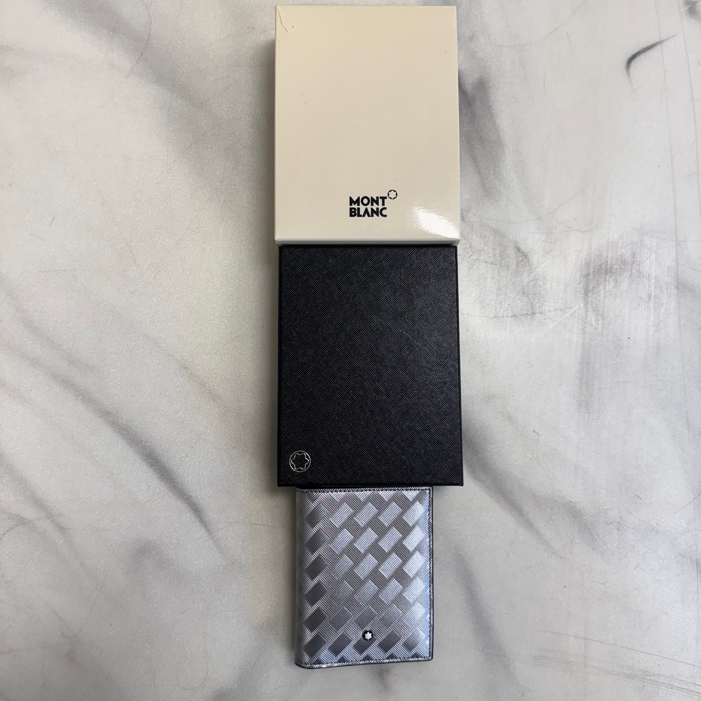 Montblanc Silver Leather Wallet