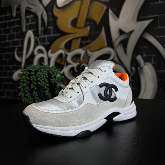 Chanel Trainer White Orange