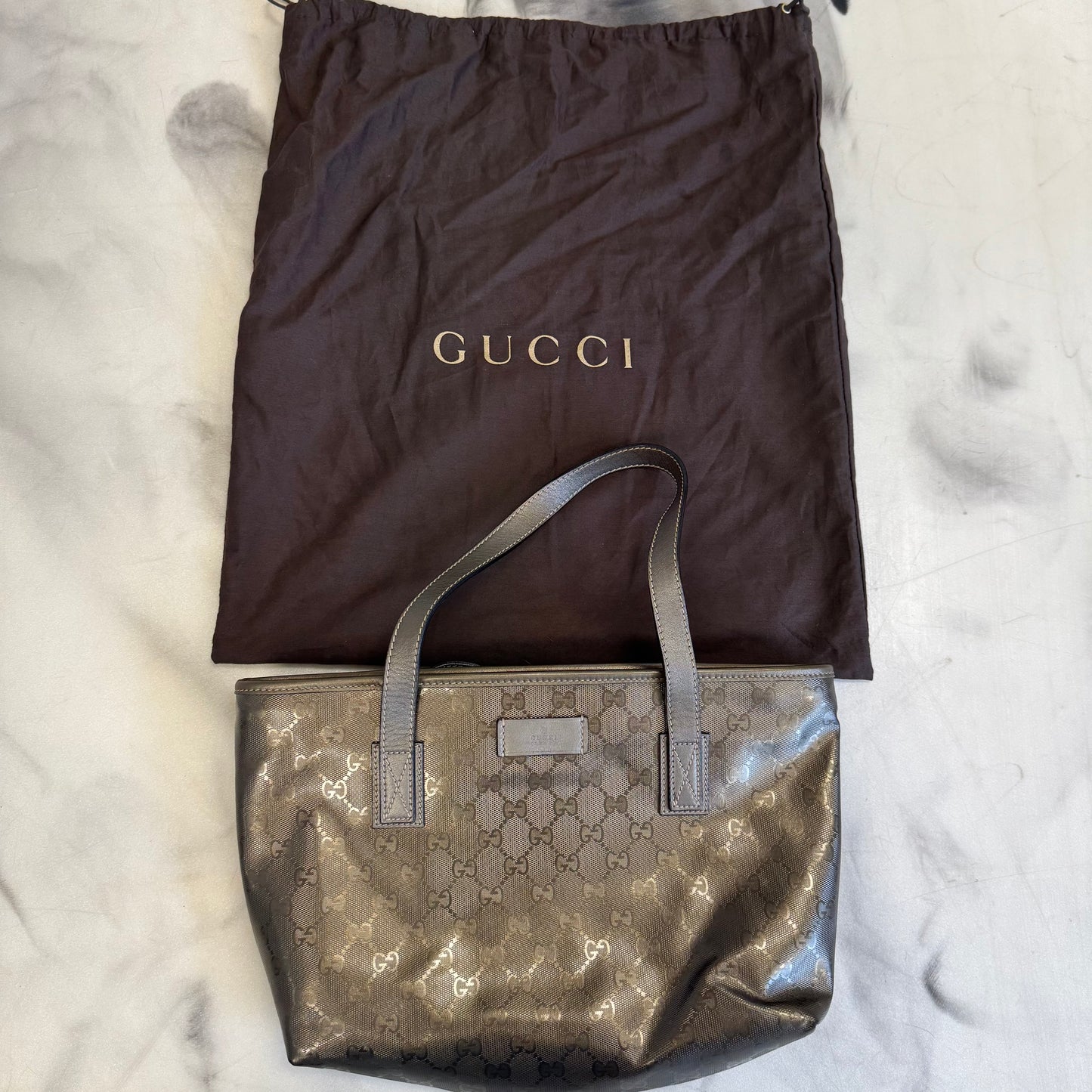 Gucci 2000s Imprime Tote Bag Bronze