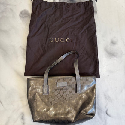 Gucci 2000s Imprime Tote Bag Bronze