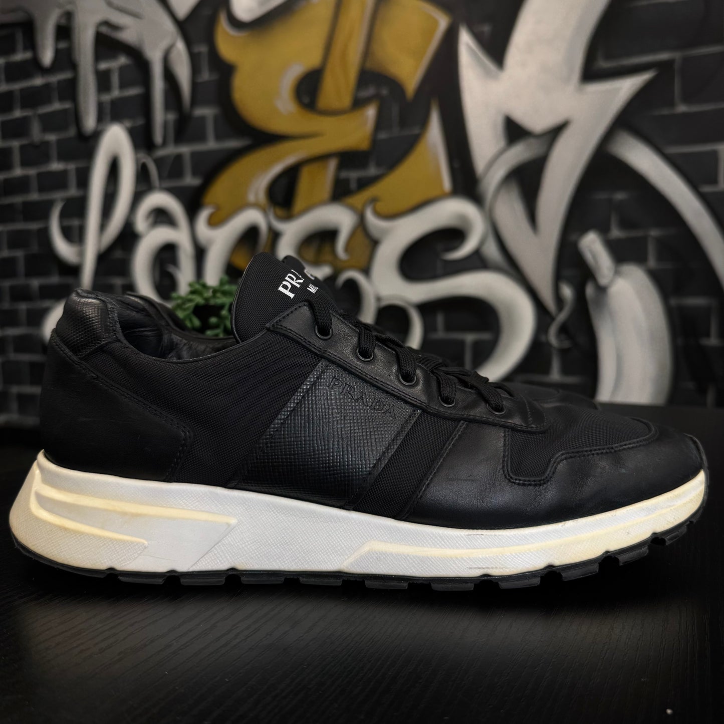 Prada Prax Nylon Sneaker Black