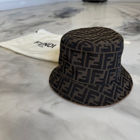 Fendi Monogram Brown Bucket Hat