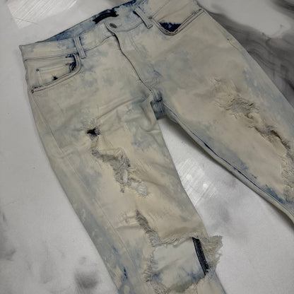 Amiri Destroyed Jeans Light Blue