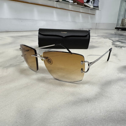 Cartier Big Cs Platinum Brown Lenses