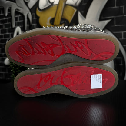 Louboutin Louis Orlato Flat Spikes Metallic