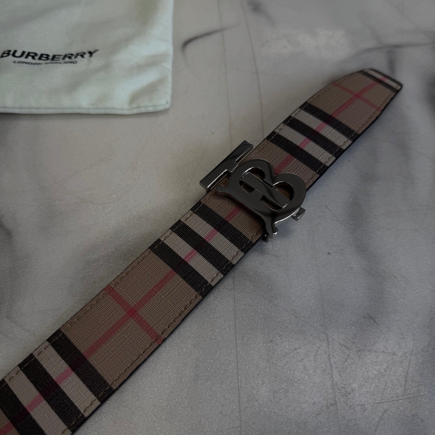 Burberry Check Belt
